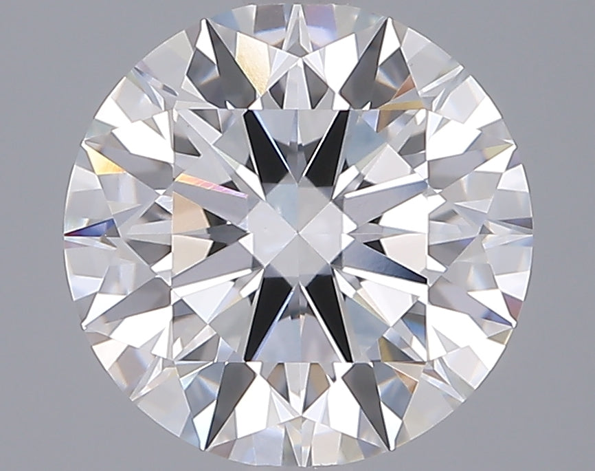 3.55 Carat Round Shaped, Ideal Cut, F Color, VVS2 Clarity, IGI Certified Lab Grown Diamond