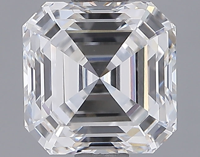 1.44 Carat Asscher Shaped, Ideal Cut, D Color, VVS2 Clarity, IGI Certified Lab Grown Diamond