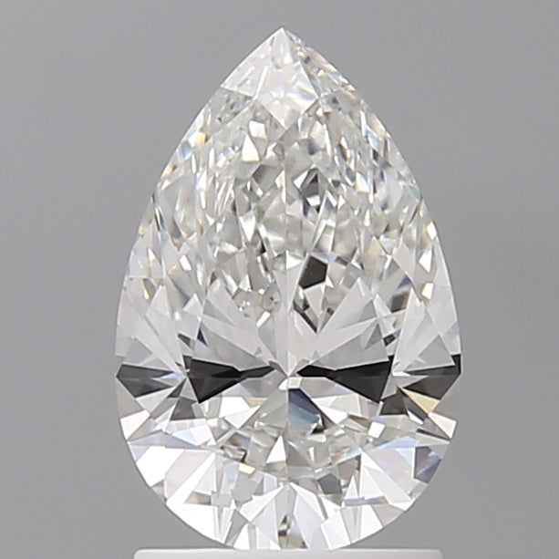 1.60 Carat Pear Shaped, Ideal Cut, E Color, VVS2 Clarity, IGI Certified Lab Grown Diamond