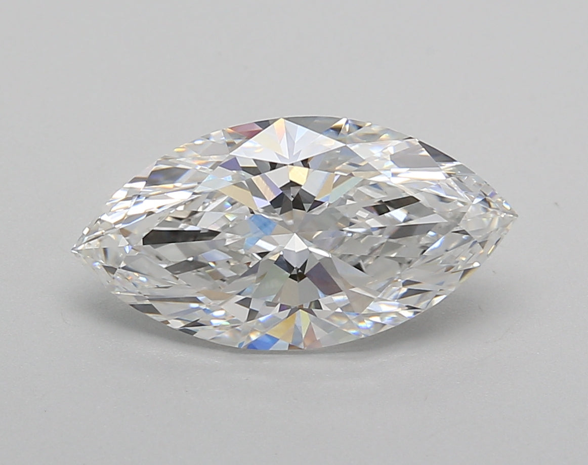 2.52 Carat Marquise Shaped, Excellent Cut, E Color, VVS2 Clarity, IGI Certified Lab Grown Diamond