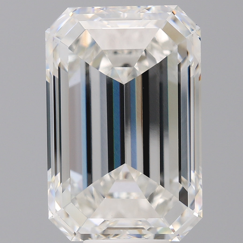 12.05 Carat Emerald Shaped, Excellent Cut, F Color, VVS2 Clarity, IGI Certified Lab Grown Diamond