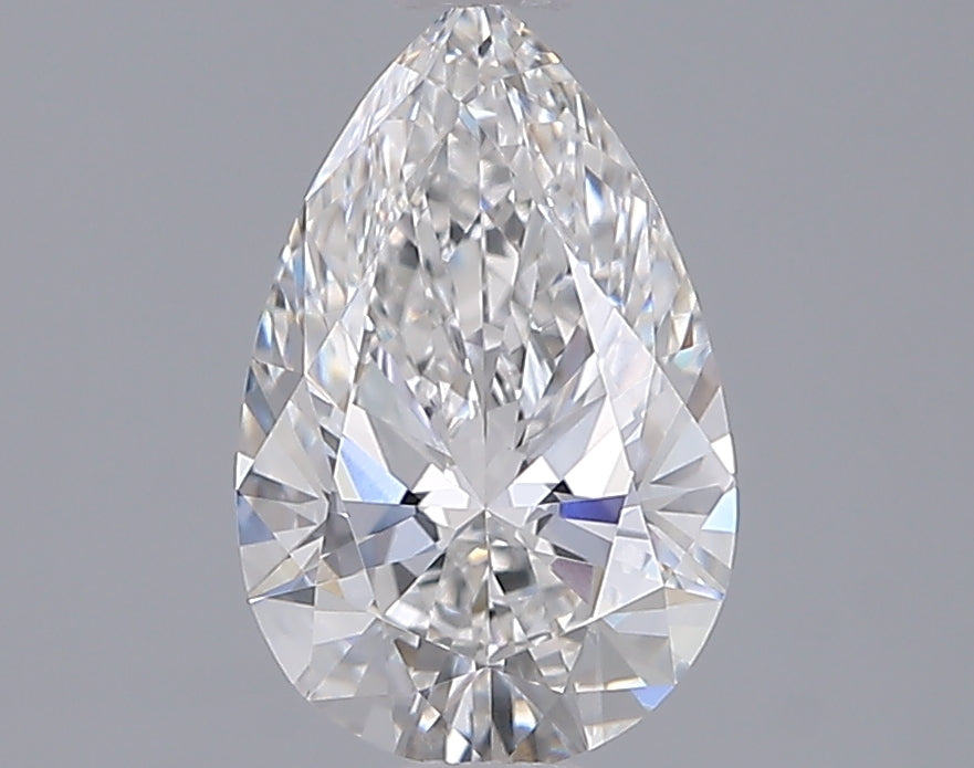 1.55 Carat Pear Shaped, Ideal Cut, F Color, VVS2 Clarity, IGI Certified Lab Grown Diamond