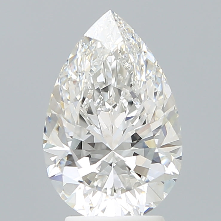 3.29 Carat Pear Shaped, Excellent Cut, E Color, VS1 Clarity, IGI Certified Lab Grown Diamond