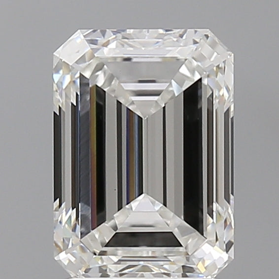 2.60 Carat Emerald Shaped, Excellent Cut, E Color, VS1 Clarity, IGI Certified Lab Grown Diamond