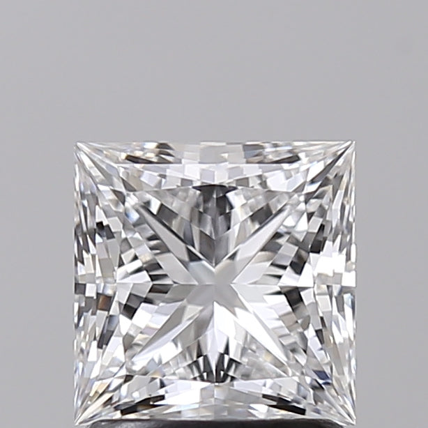 1.51 Carat Princess Shaped, Ideal Cut, D Color, VVS2 Clarity, IGI Certified Lab Grown Diamond