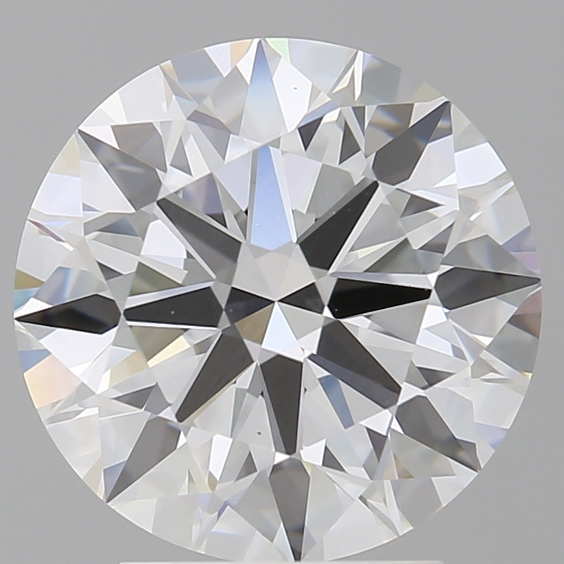 3.53 Carat Round Shaped, Ideal Cut, E Color, VVS2 Clarity, IGI Certified Lab Grown Diamond