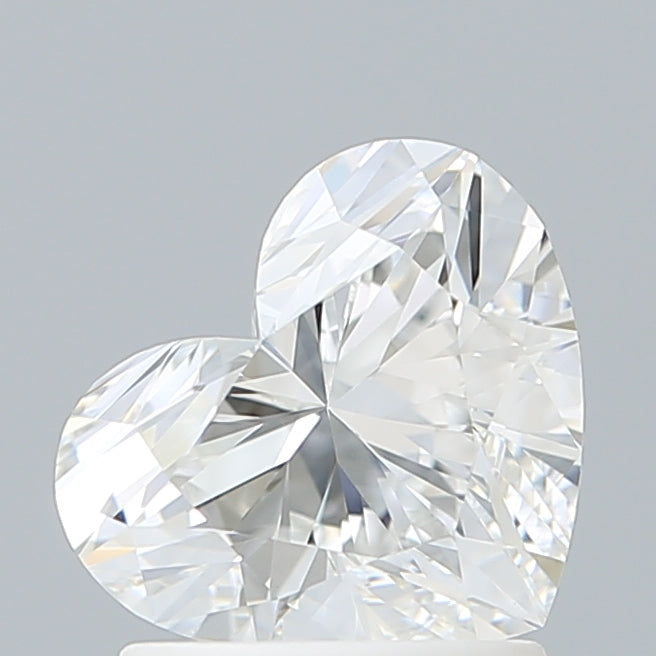 1.50 Carat Heart Shaped, Ideal Cut, D Color, VVS2 Clarity, IGI Certified Lab Grown Diamond