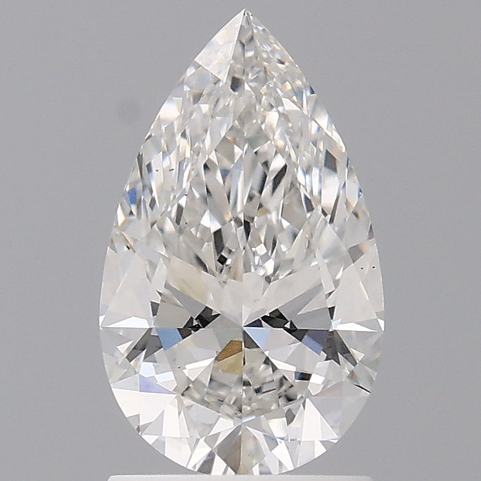 1.57 Carat Pear Shaped, Ideal Cut, F Color, VS1 Clarity, IGI Certified Lab Grown Diamond