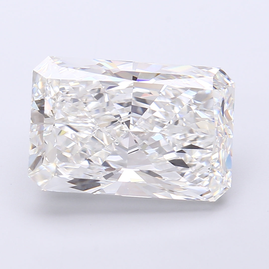 8.48 Carat Radiant Shaped, Very Good Cut, E Color, VVS2 Clarity, IGI Certified Lab Grown Diamond