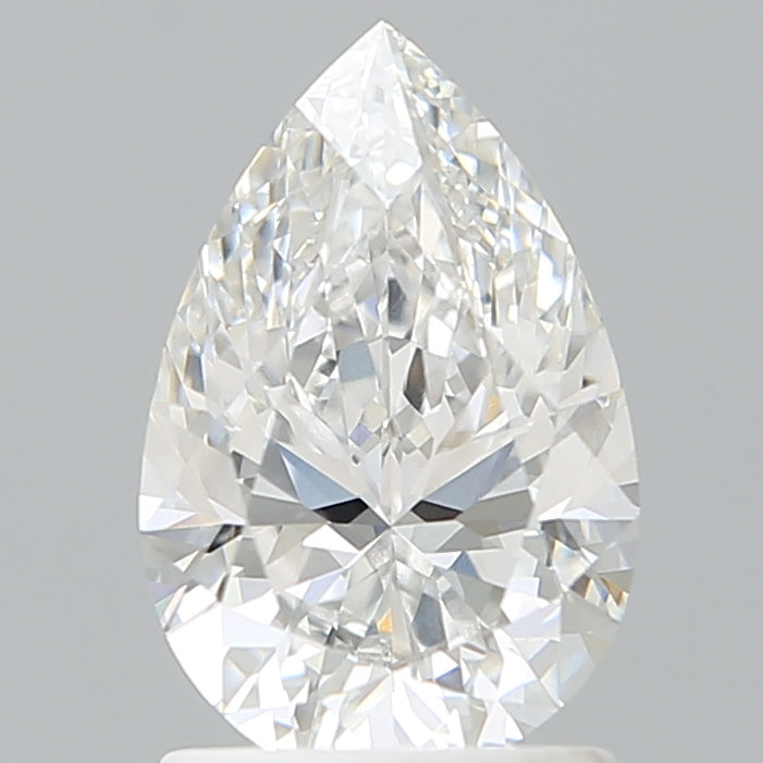 1.51 Carat Pear Shaped, Ideal Cut, E Color, VVS2 Clarity, IGI Certified Lab Grown Diamond