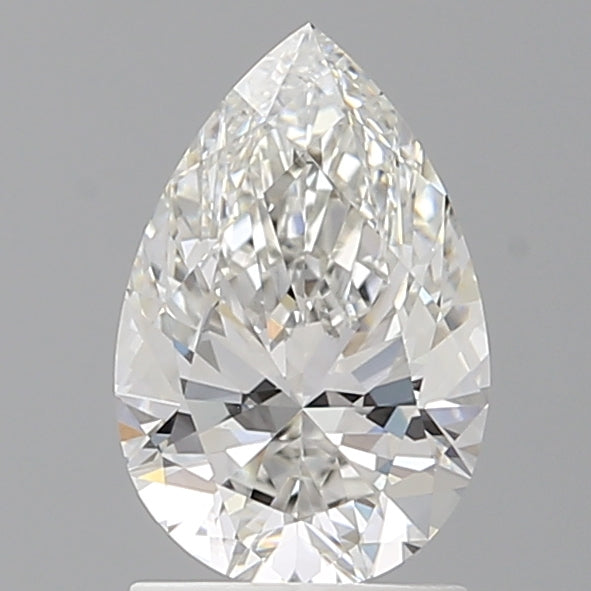 1.59 Carat Pear Shaped, Ideal Cut, F Color, VVS2 Clarity, IGI Certified Lab Grown Diamond