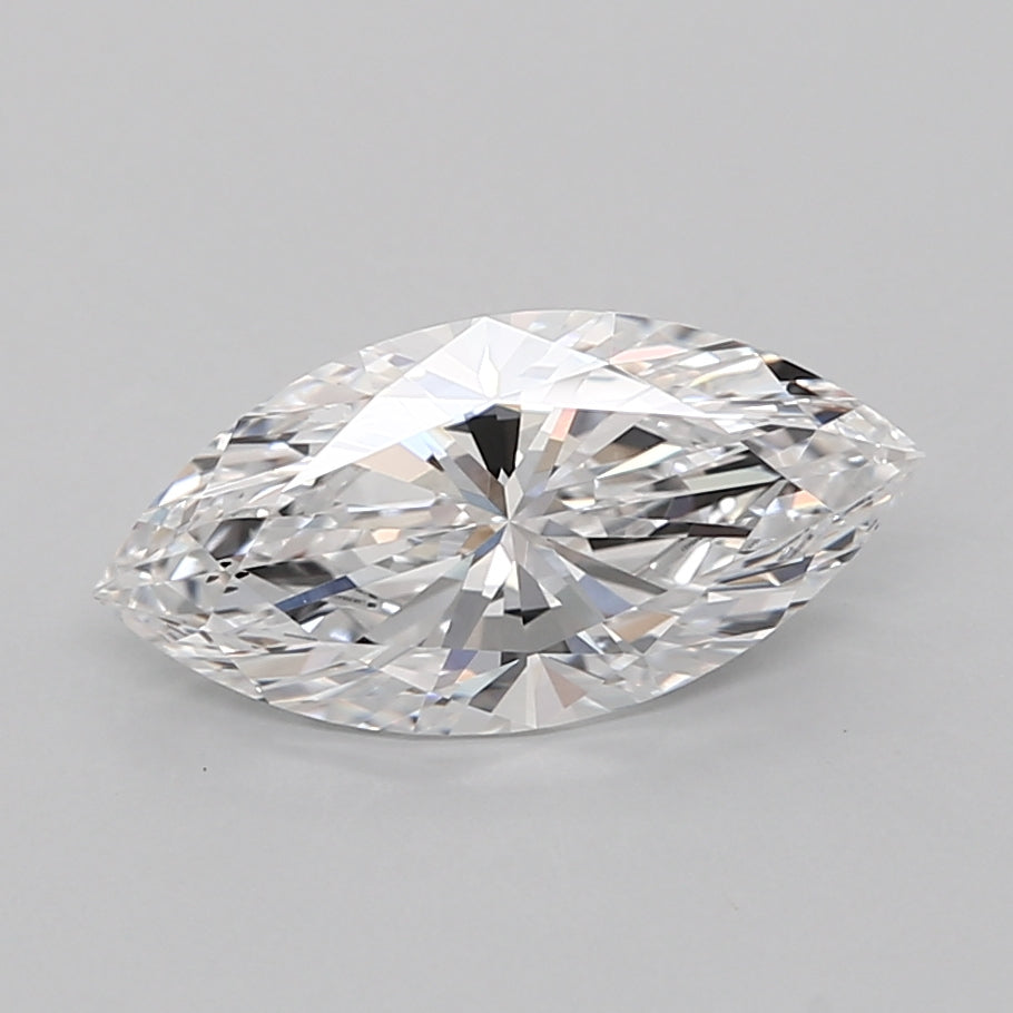 2.03 Carat Marquise Shaped, Ideal Cut, D Color, VVS1 Clarity, IGI Certified Lab Grown Diamond