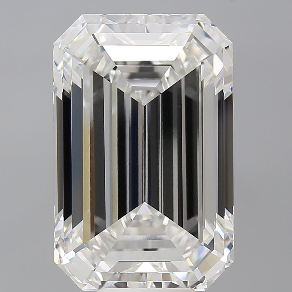 10.60 Carat Emerald Shaped, Ideal Cut, F Color, VVS2 Clarity, IGI Certified Lab Grown Diamond