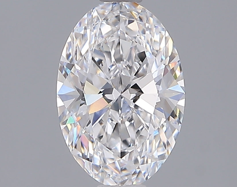 1.55 Carat Oval Shaped, Ideal Cut, D Color, VVS2 Clarity, IGI Certified Lab Grown Diamond