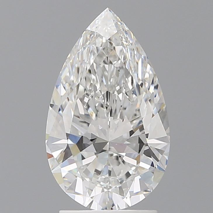2.51 Carat Pear Shaped, Ideal Cut, E Color, VVS2 Clarity, IGI Certified Lab Grown Diamond