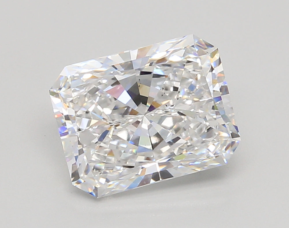 3.51 Carat Radiant Shaped, Excellent Cut, D Color, VS2 Clarity, IGI Certified Lab Grown Diamond