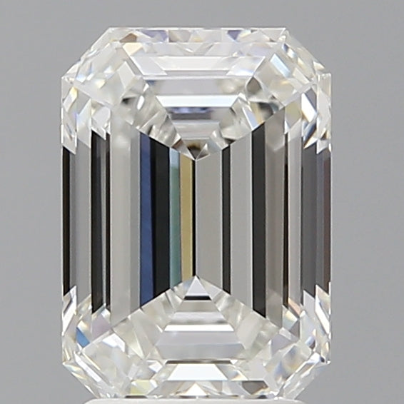 2.55 Carat Emerald Shaped, Ideal Cut, F Color, VVS2 Clarity, IGI Certified Lab Grown Diamond