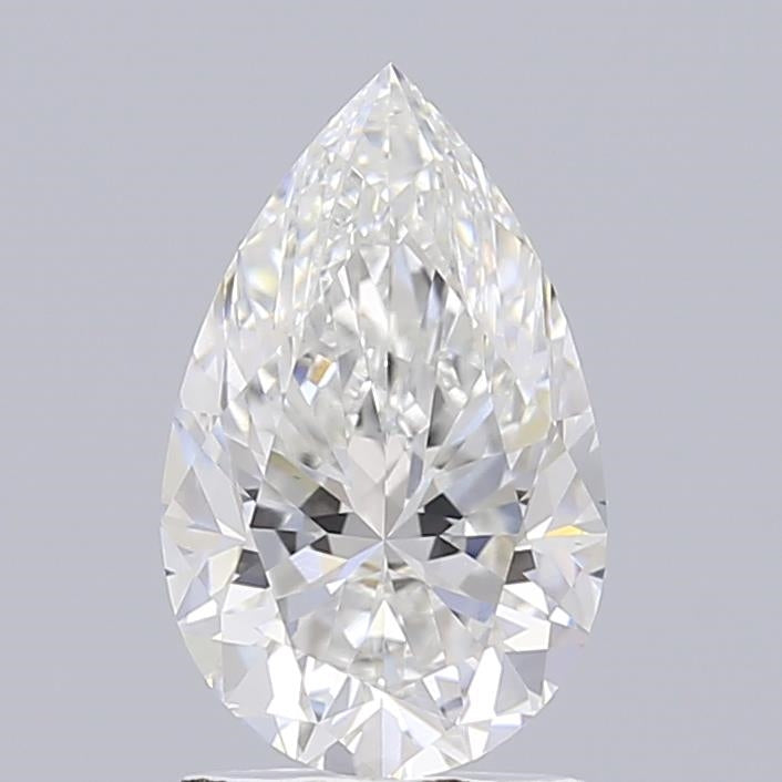 1.70 Carat Pear Shaped, Excellent Cut, E Color, VVS2 Clarity, IGI Certified Lab Grown Diamond