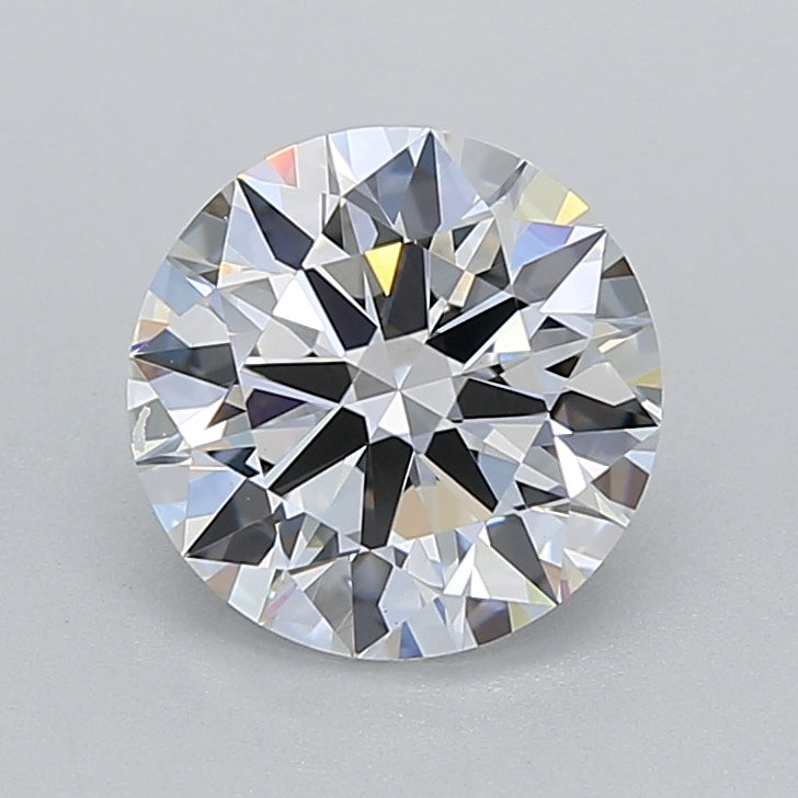 1.55 Carat Round Shaped, Ideal Cut, D Color, VVS2 Clarity, IGI Certified Lab Grown Diamond