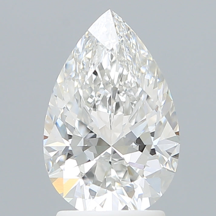 2.32 Carat Pear Shaped, Ideal Cut, F Color, VVS2 Clarity, IGI Certified Lab Grown Diamond