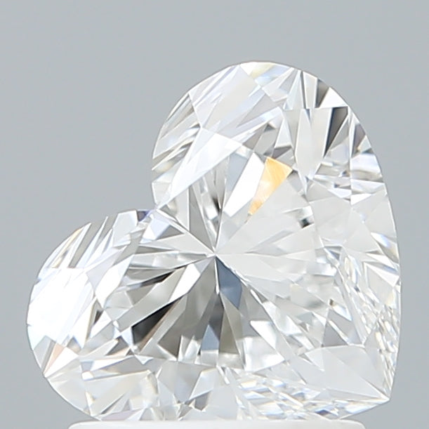 1.59 Carat Heart Shaped, Ideal Cut, D Color, VVS2 Clarity, IGI Certified Lab Grown Diamond