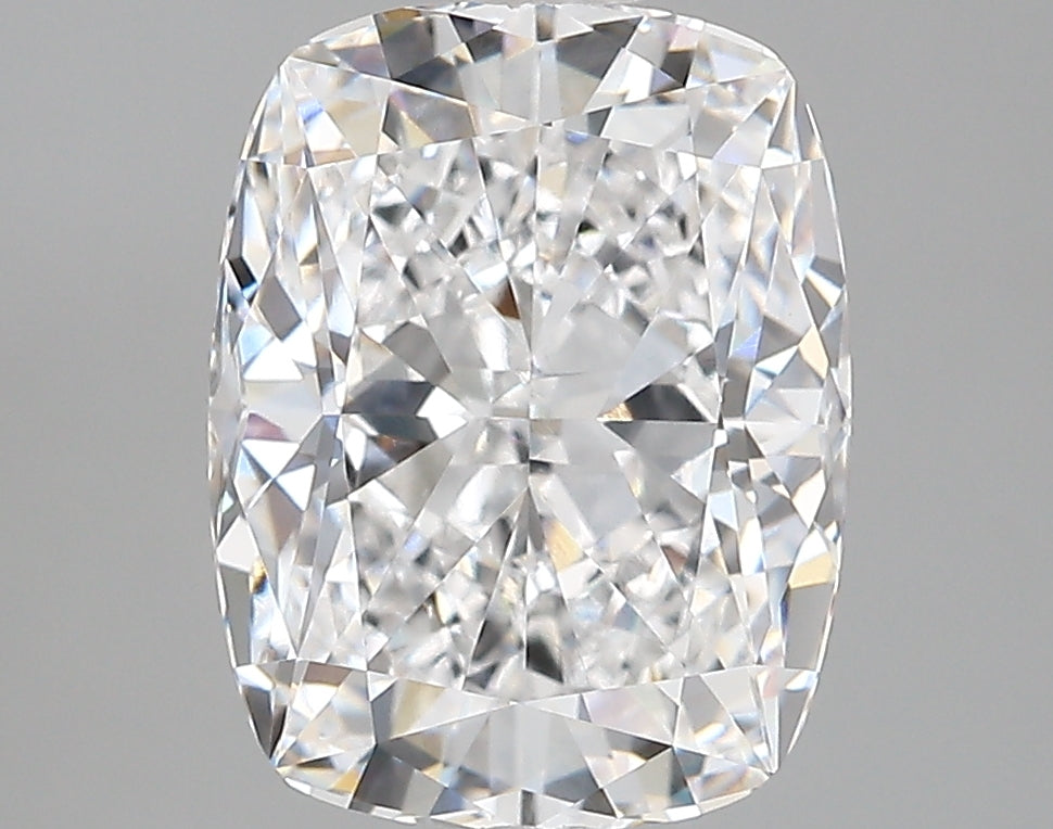 3.89 Carat Cushion Shaped, Very Good Cut, D Color, VVS2 Clarity, IGI Certified Lab Grown Diamond