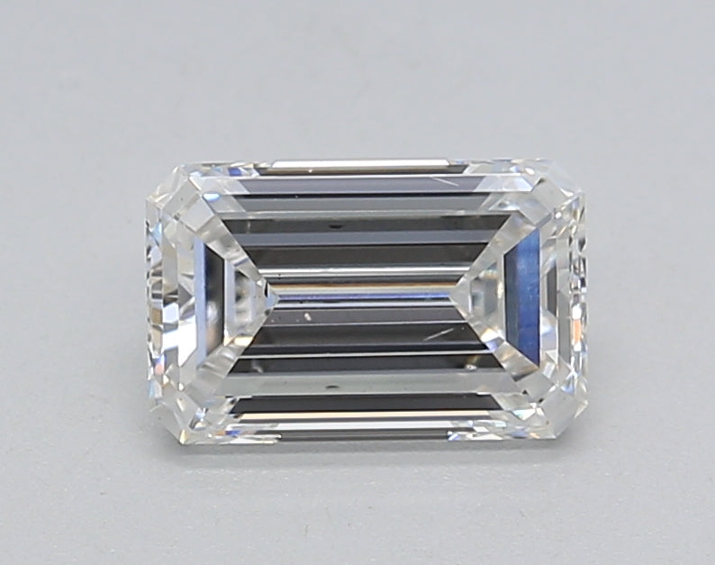 1.01 Carat Emerald Shaped, Ideal Cut, F Color, VS2 Clarity, IGI Certified Lab Grown Diamond