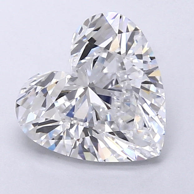 2.15 Carat Heart Shaped, Very Good Cut, D Color, VS1 Clarity, IGI Certified Lab Grown Diamond
