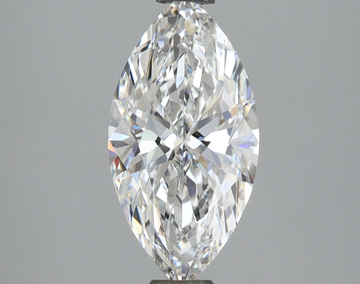 2.01 Carat Marquise Shaped, Ideal Cut, E Color, VVS2 Clarity, IGI Certified Lab Grown Diamond
