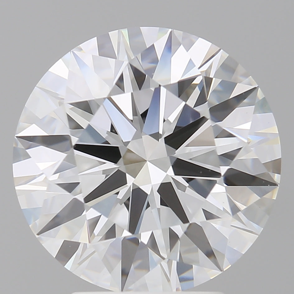 4.08 Carat Round Shaped, Ideal Cut, E Color, VVS2 Clarity, IGI Certified Lab Grown Diamond