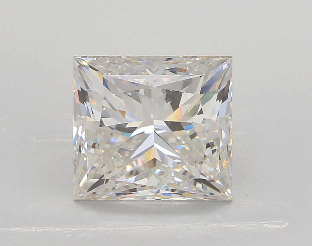 3.82 Carat Princess Shaped, Ideal Cut, F Color, VS1 Clarity, IGI Certified Lab Grown Diamond