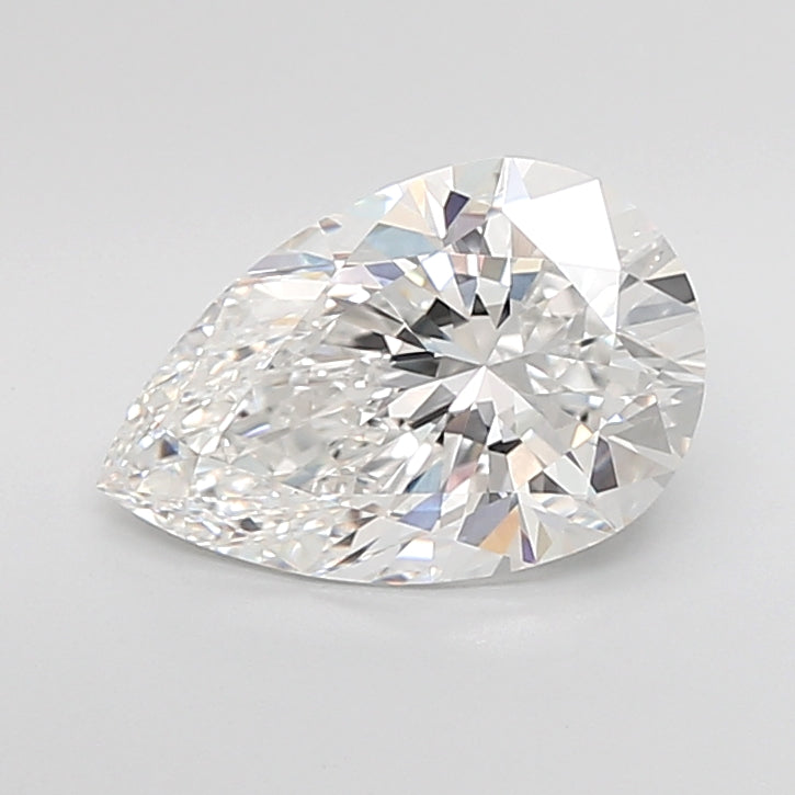 3.51 Carat Pear Shaped, Excellent Cut, E Color, VVS2 Clarity, IGI Certified Lab Grown Diamond