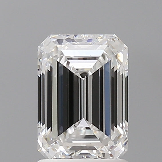 1.60 Carat Emerald Shaped, Ideal Cut, D Color, VVS2 Clarity, IGI Certified Lab Grown Diamond