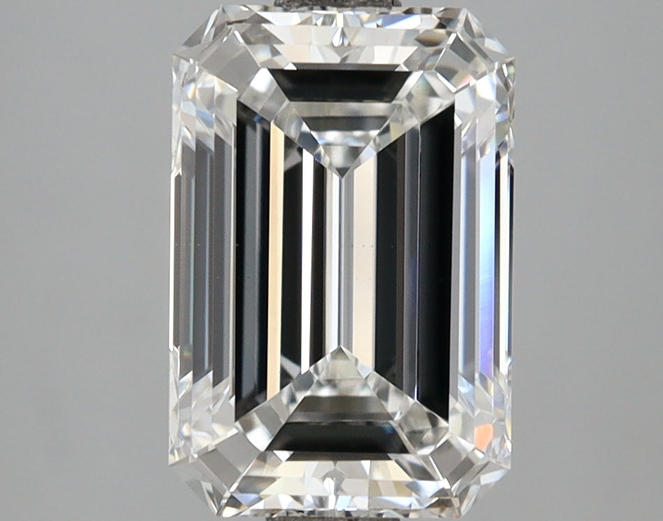 2.92 Carat Emerald Shaped, Ideal Cut, E Color, VS1 Clarity, IGI Certified Lab Grown Diamond