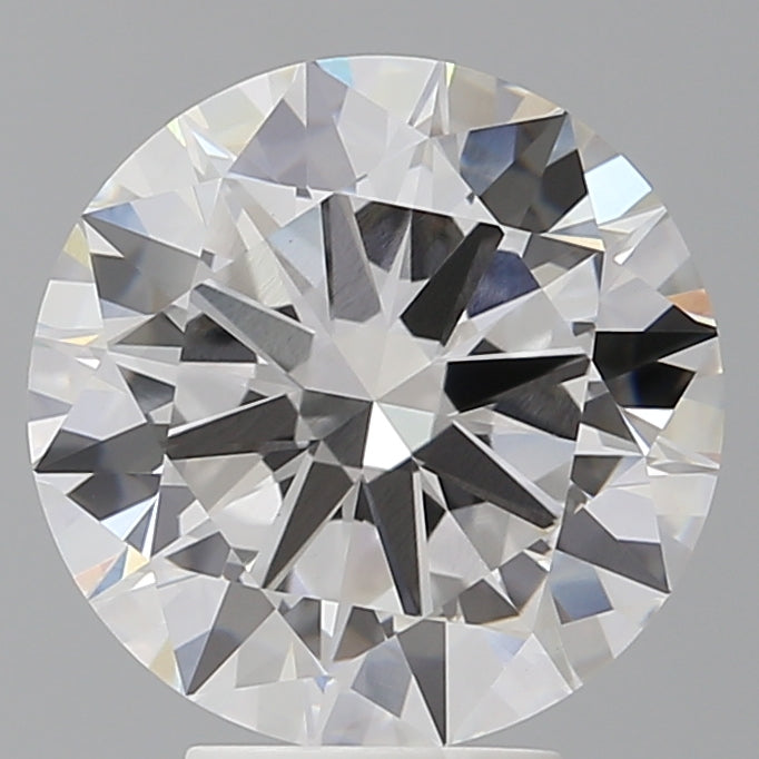 5.03 Carat Round Shaped, Excellent Cut, F Color, VVS2 Clarity, IGI Certified Lab Grown Diamond
