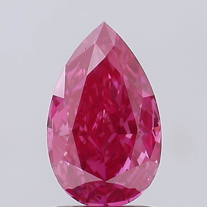 1.25 Carat Pear Shaped, Ideal Cut, VVS2 Clarity, IGI Certified Lab Grown Diamond