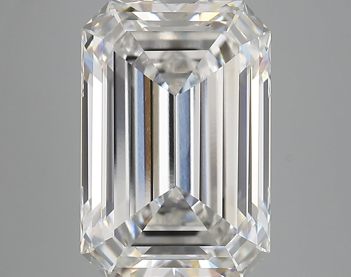 6.65 Carat Emerald Shaped, Very Good Cut, F Color, VVS1 Clarity, IGI Certified Lab Grown Diamond