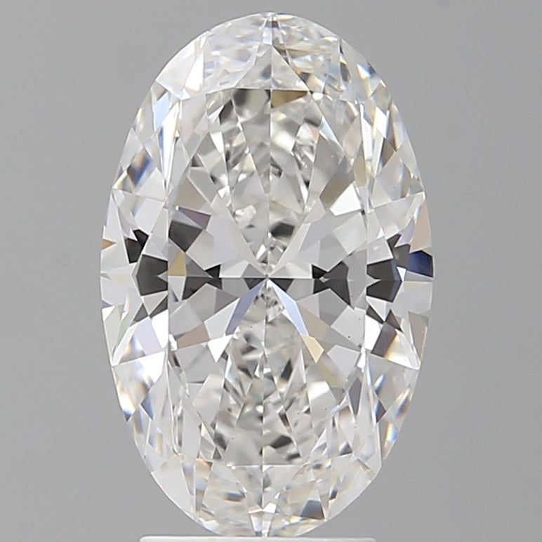 3.56 Carat Oval Shaped, Ideal Cut, E Color, VVS2 Clarity, IGI Certified Lab Grown Diamond