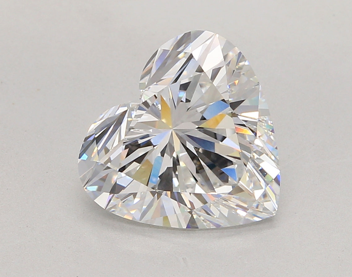 4.55 Carat Heart Shaped, Ideal Cut, E Color, VS1 Clarity, IGI Certified Lab Grown Diamond