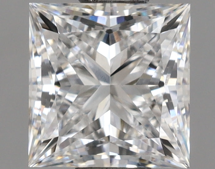 1.07 Carat Princess Shaped, Ideal Cut, E Color, VVS2 Clarity, IGI Certified Lab Grown Diamond