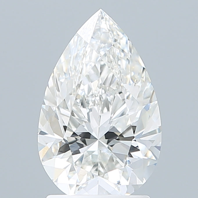2.03 Carat Pear Shaped, Excellent Cut, F Color, VVS2 Clarity, IGI Certified Lab Grown Diamond