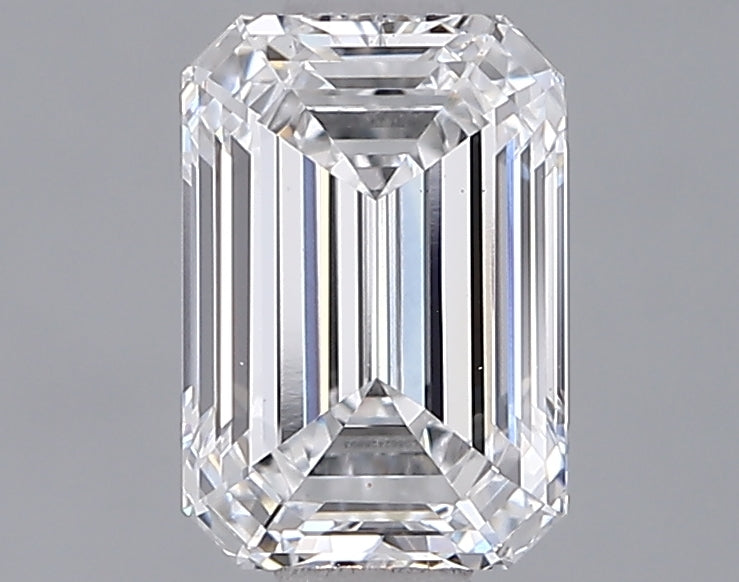 1.28 Carat Emerald Shaped, Ideal Cut, D Color, VS1 Clarity, IGI Certified Lab Grown Diamond