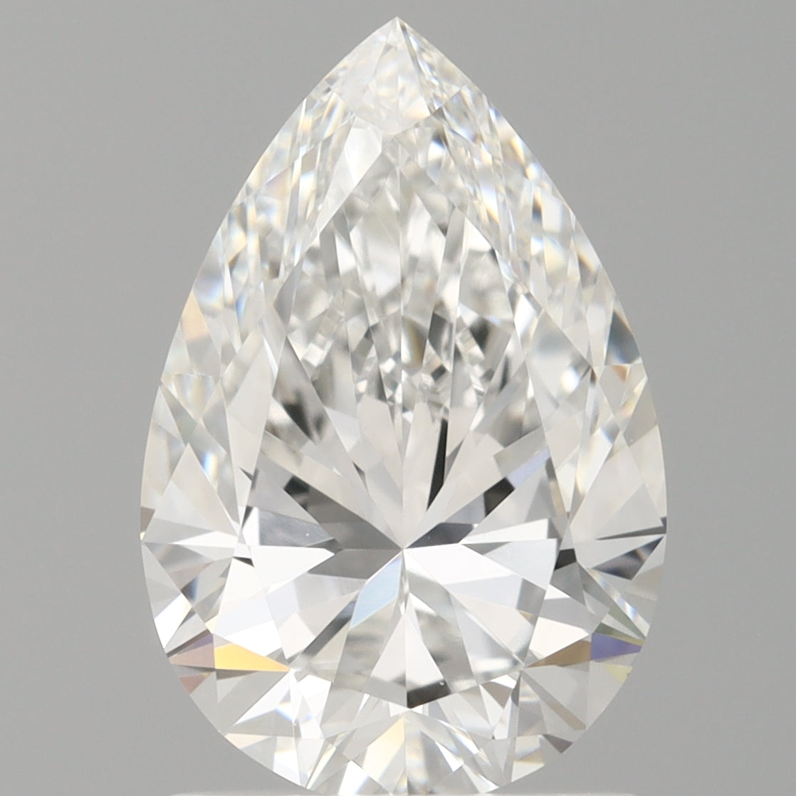 1.52 Carat Pear Shaped, Ideal Cut, E Color, VVS2 Clarity, IGI Certified Lab Grown Diamond