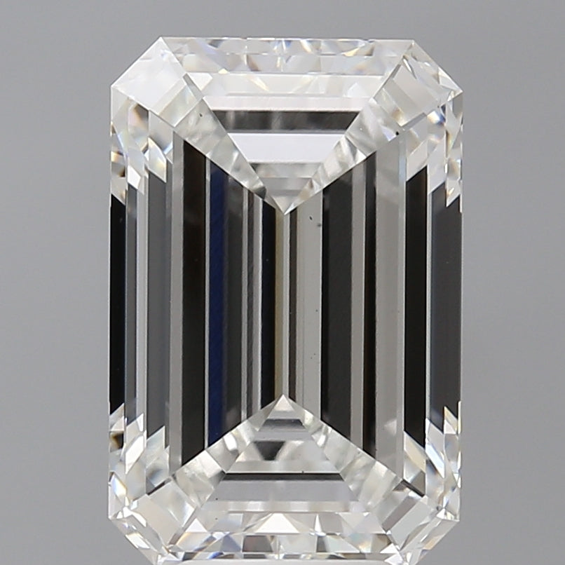 6.59 Carat Emerald Shaped, Ideal Cut, F Color, VS1 Clarity, IGI Certified Lab Grown Diamond