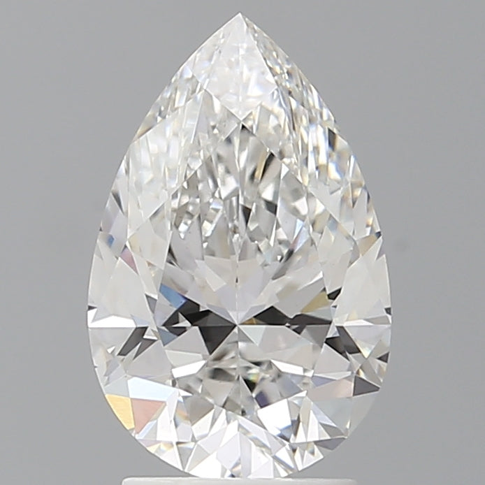 2.59 Carat Pear Shaped, Ideal Cut, F Color, VVS2 Clarity, IGI Certified Lab Grown Diamond