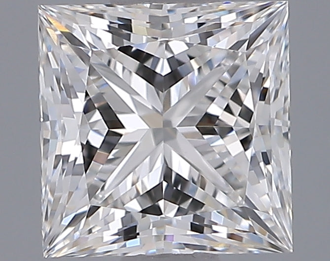 1.04 Carat Princess Shaped, Ideal Cut, E Color, VVS2 Clarity, IGI Certified Lab Grown Diamond