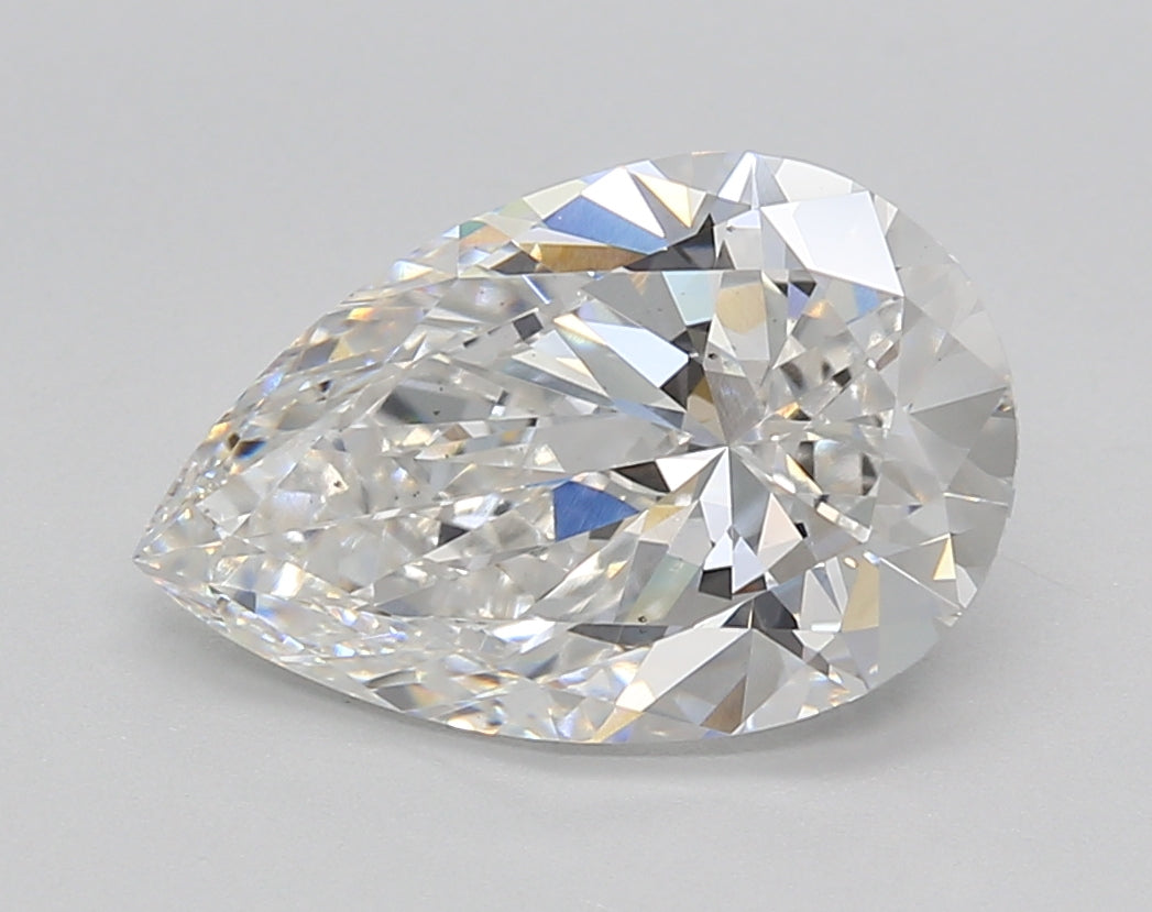 3.00 Carat Pear Shaped, Very Good Cut, F Color, VS1 Clarity, IGI Certified Lab Grown Diamond