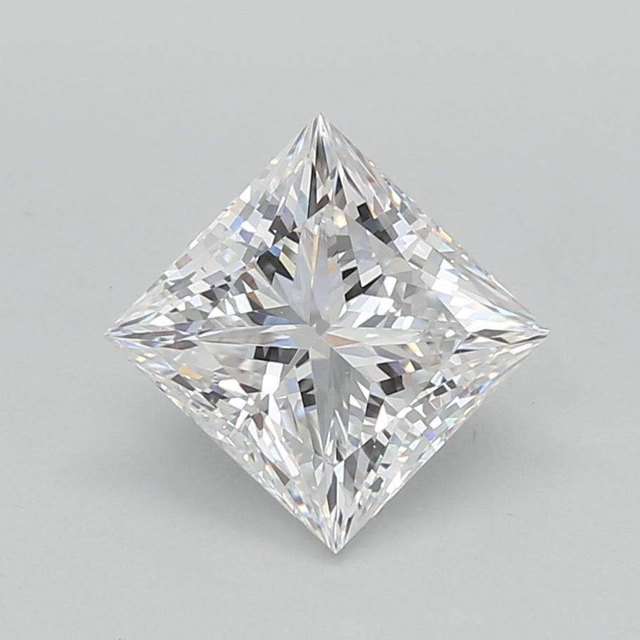 2.01 Carat Princess Shaped, Very Good Cut, E Color, VVS2 Clarity, IGI Certified Lab Grown Diamond