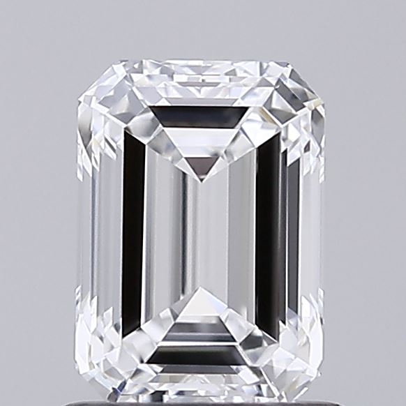 1.02 Carat Emerald Shaped, Ideal Cut, E Color, VVS1 Clarity, IGI Certified Lab Grown Diamond