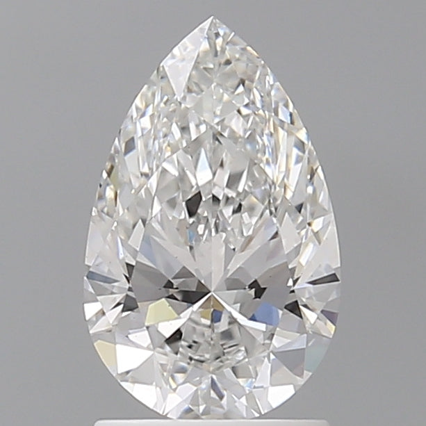 1.56 Carat Pear Shaped, Ideal Cut, E Color, VVS2 Clarity, IGI Certified Lab Grown Diamond